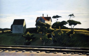 Edward Hopper Painting - new york new haven and hartford Edward Hopper